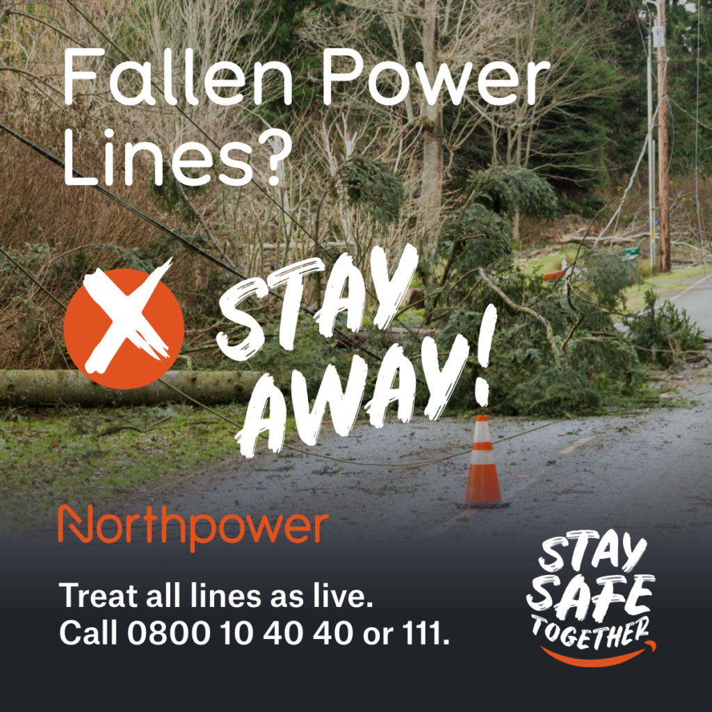 Fallen power lines - Northpower