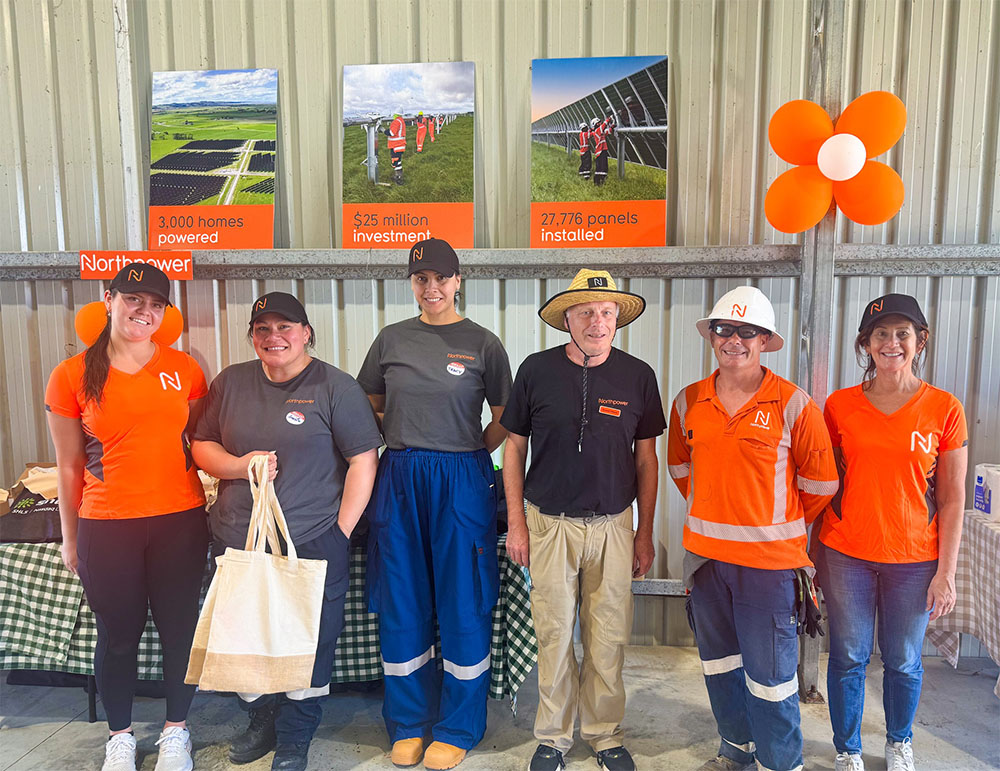 Northpower team at Te Puna Mauri ō Omaru